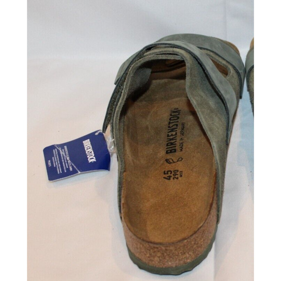 BIRKENSTOCK‎ Uji Slide Sandal Digital Thyme Green Genuine Leather Men main image 5